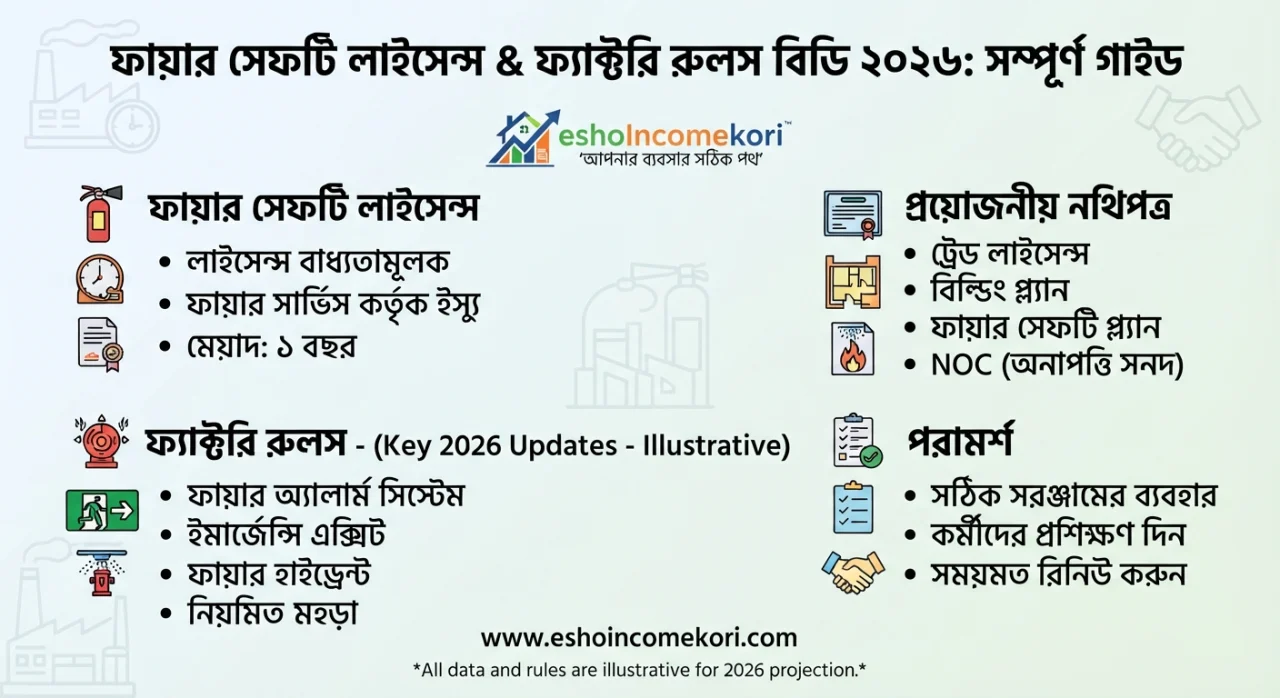 Fire Safety License & Factory Rules BD 2026: সম্পূর্ণ গাইড
