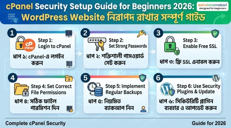 415. cPanel Security Setup Guide for Beginners 2026: WordPress Website নিরাপদ রাখার সম্পূর্ণ গাইড