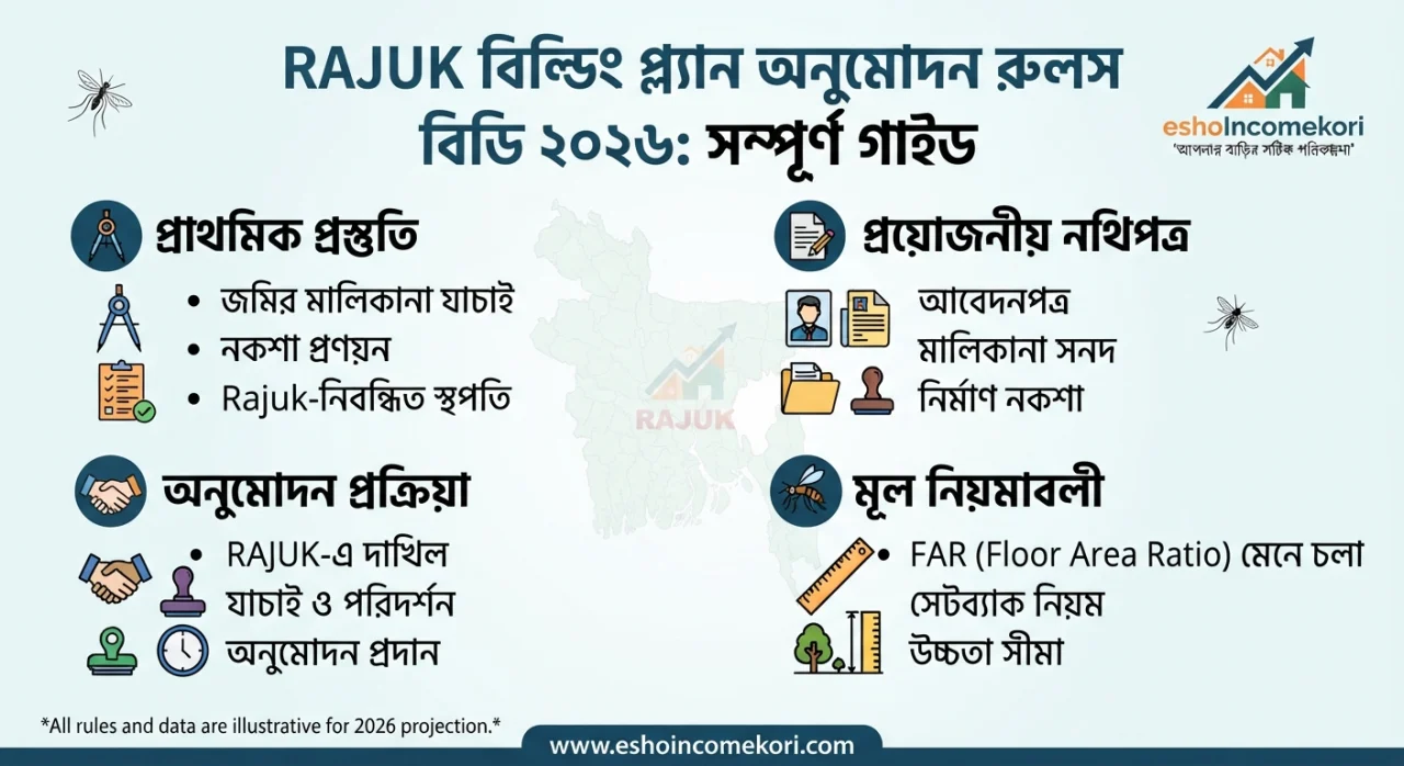 RAJUK Building Plan Approval Rules BD 2026: সম্পূর্ণ গাইড