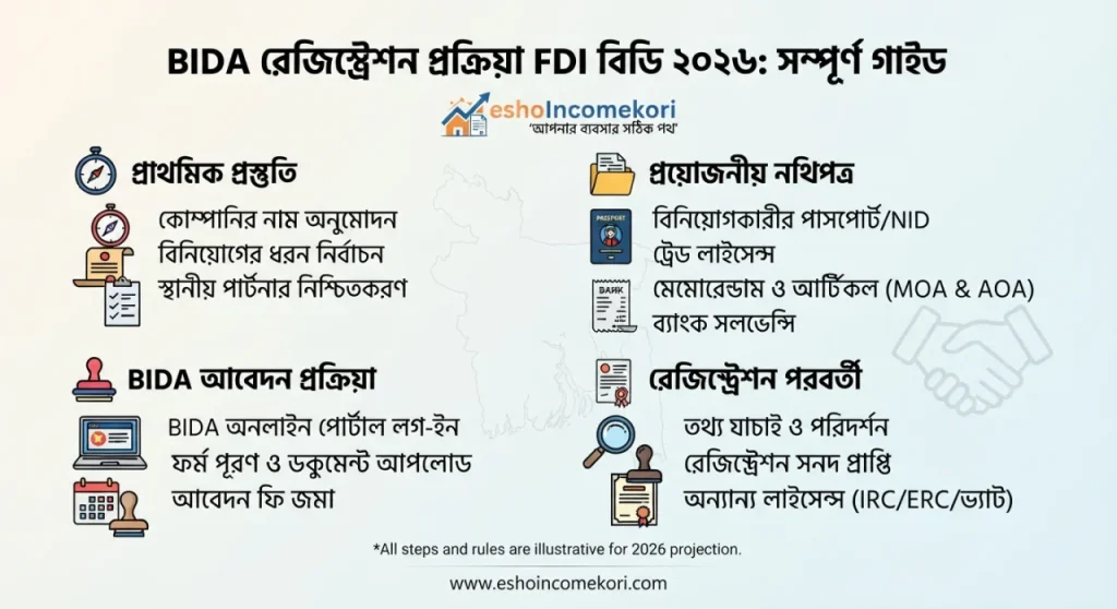 BIDA Registration Process for FDI BD 2026: সম্পূর্ণ গাইড