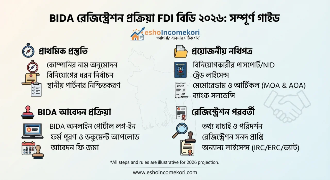 BIDA Registration Process for FDI BD 2026: সম্পূর্ণ গাইড