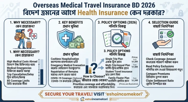 Overseas Medical Travel Insurance BD 2026: বিদেশ ভ্রমণের আগে Health Insurance কেন দরকার?