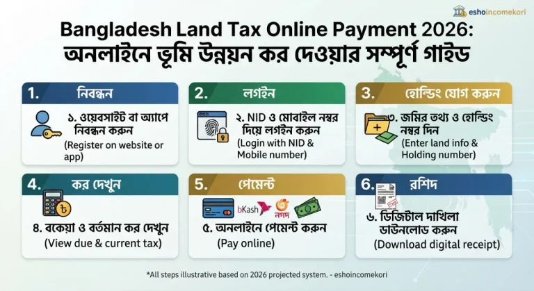 Bangladesh Land Tax Online Payment 2026: অনলাইনে ভূমি উন্নয়ন কর দেওয়ার সম্পূর্ণ গাইড