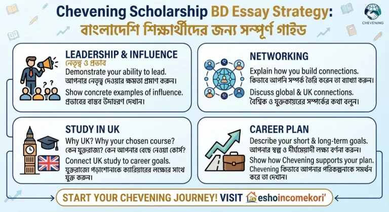 Chevening Scholarship BD Essay Strategy: বাংলাদেশি শিক্ষার্থীদের জন্য সম্পূর্ণ গাইড