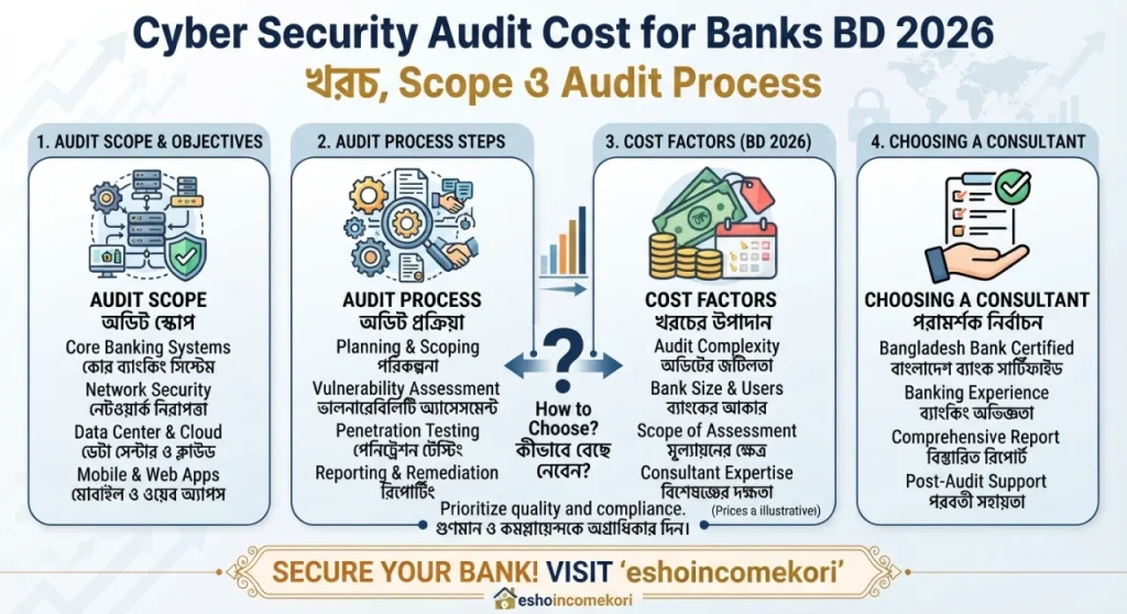 Cyber Security Audit Cost for Banks BD 2026: খরচ, Scope ও Audit Process