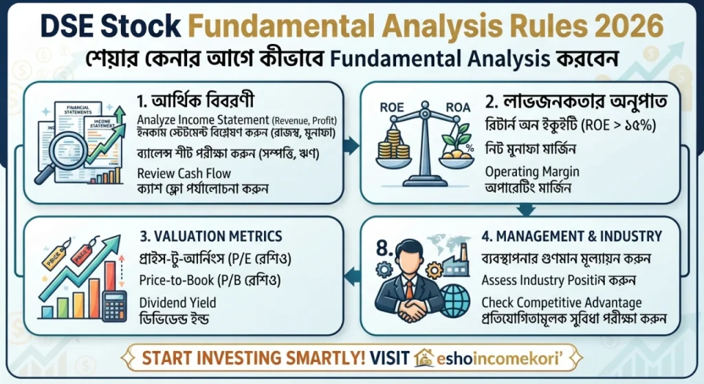 DSE Stock Fundamental Analysis Rules 2026: শেয়ার কেনার আগে কীভাবে Fundamental Analysis করবেন