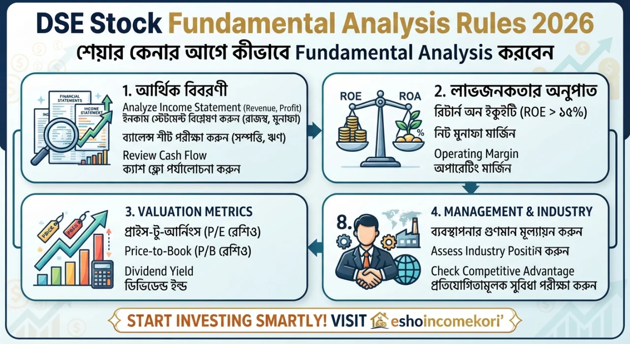 DSE Stock Fundamental Analysis Rules 2026: শেয়ার কেনার আগে কীভাবে Fundamental Analysis করবেন