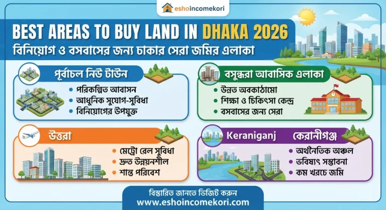Best Areas to Buy Land in Dhaka 2026: বিনিয়োগ ও বসবাসের জন্য ঢাকার সেরা জমির এলাকা