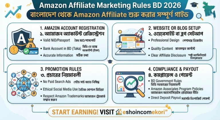 Amazon Affiliate Marketing Rules BD 2026: বাংলাদেশ থেকে Amazon Affiliate শুরু করার সম্পূর্ণ গাইড