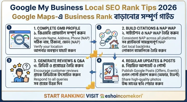 Google My Business Local SEO Rank Tips 2026: Google Maps-এ Business Rank বাড়ানোর সম্পূর্ণ গাইড