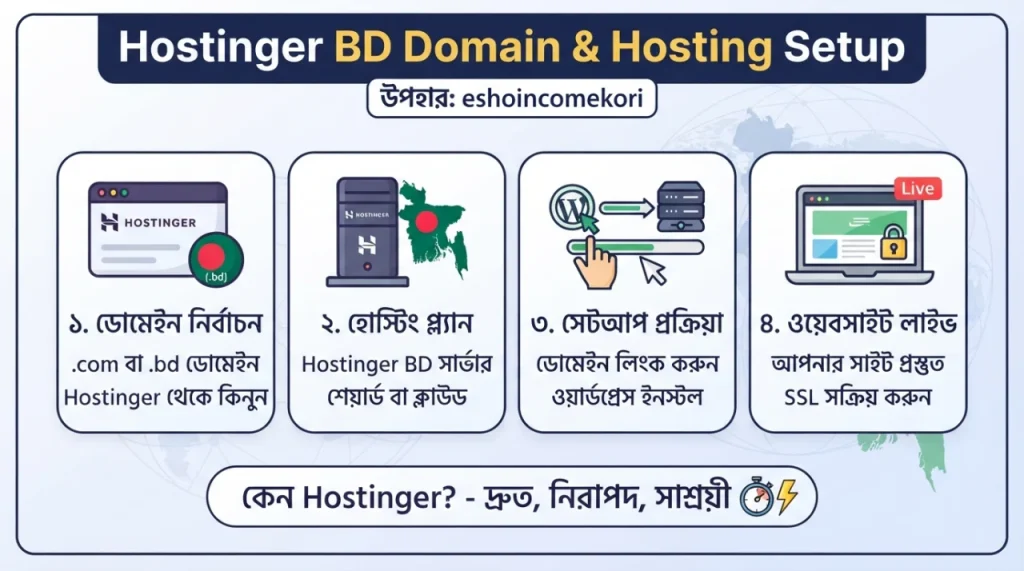 Hostinger BD Domain & Hosting Setup