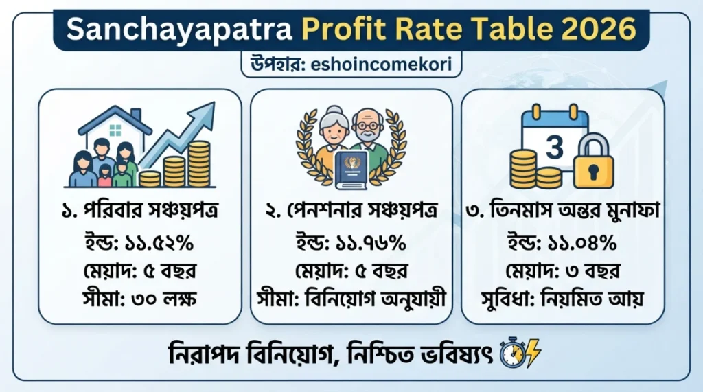 Sanchayapatra Profit Rate Table 2026