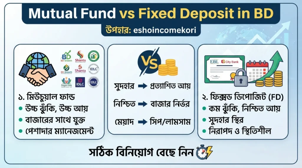 Mutual Fund vs Fixed Deposit in BD