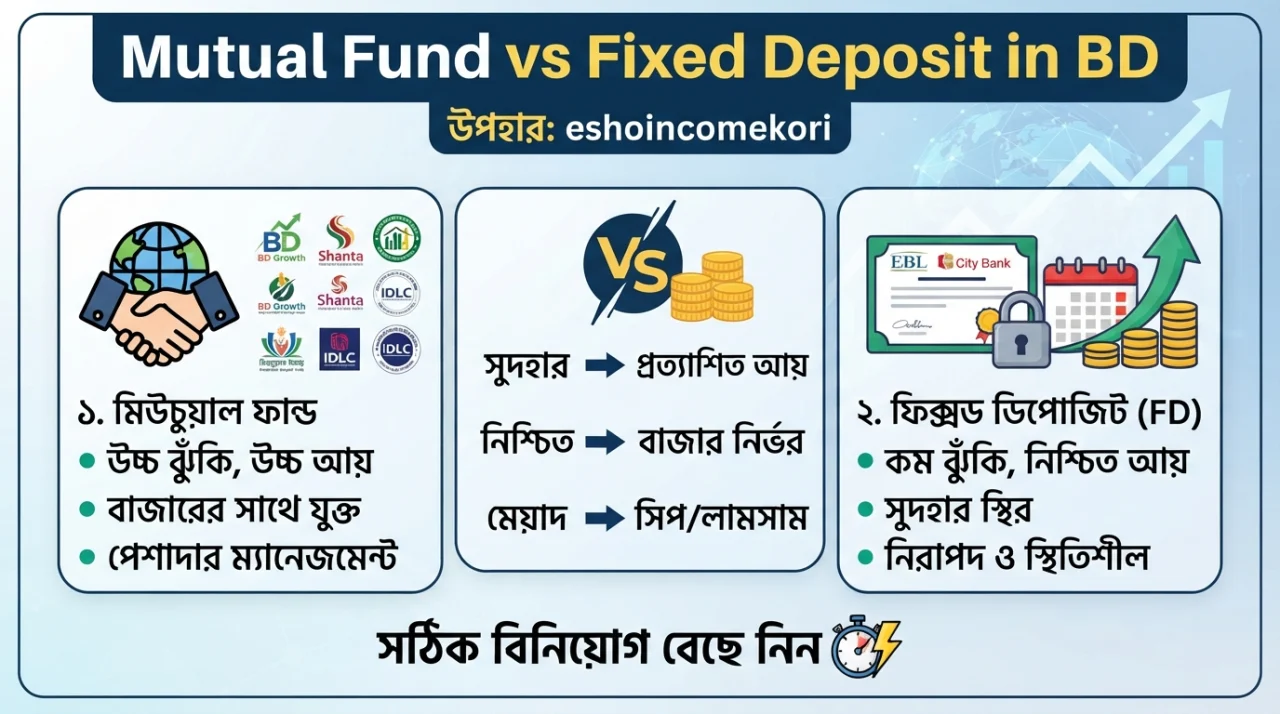 Mutual Fund vs Fixed Deposit in BD