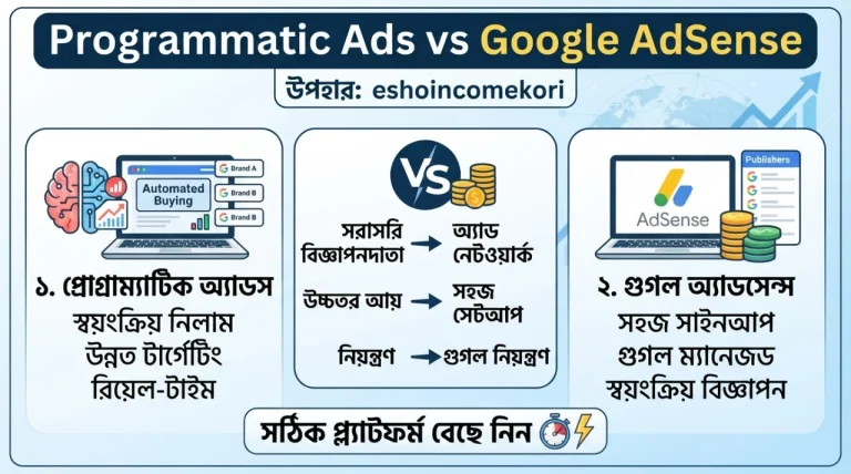 Programmatic Ads vs Google AdSense