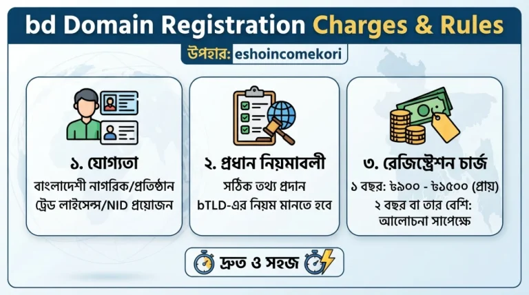 bd Domain Registration Charges & Rules