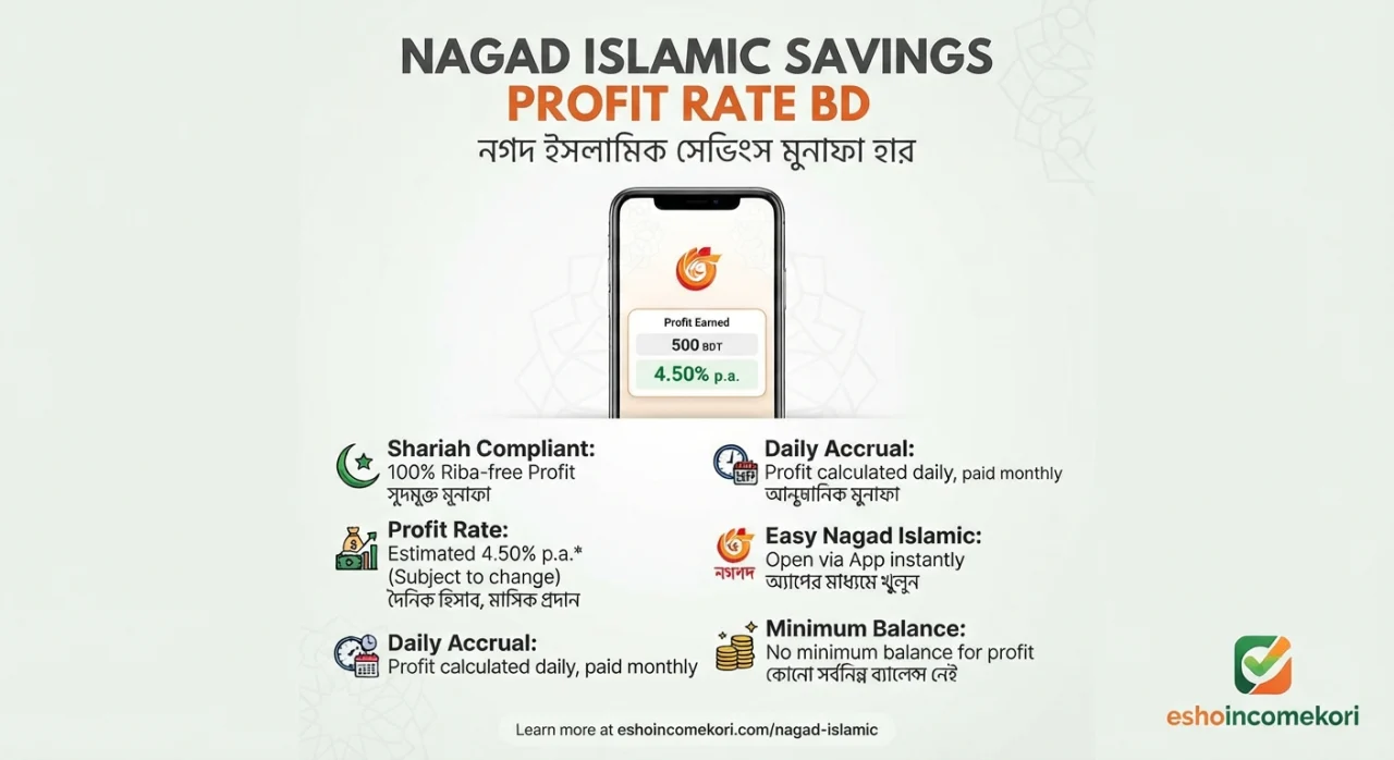 Nagad Islamic Savings Profit Rate BD