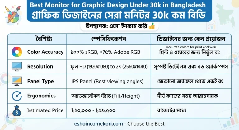 Best Monitor for Graphic Design Under 30k in Bangladesh