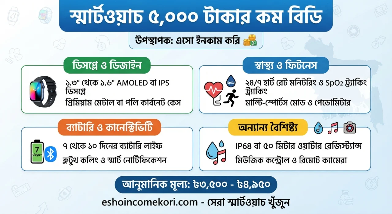  Best Smartwatch Under 5k in Bangladesh