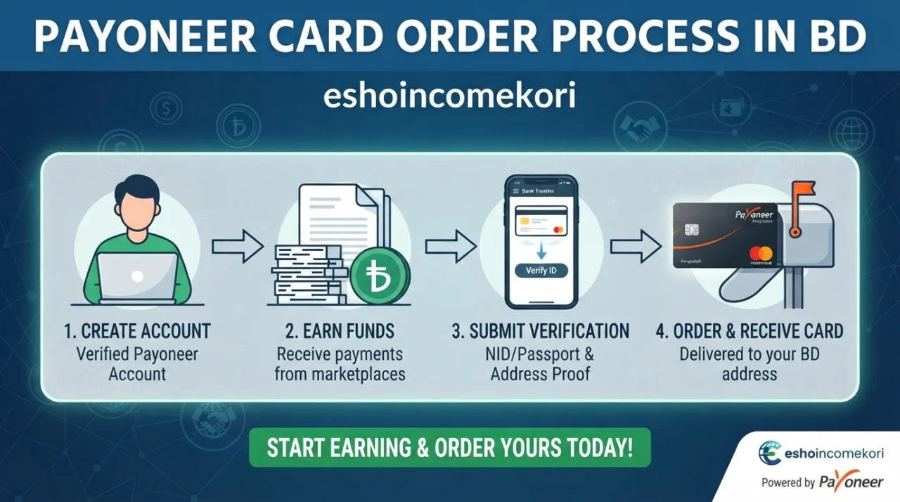 Payoneer Card Order Process in BD