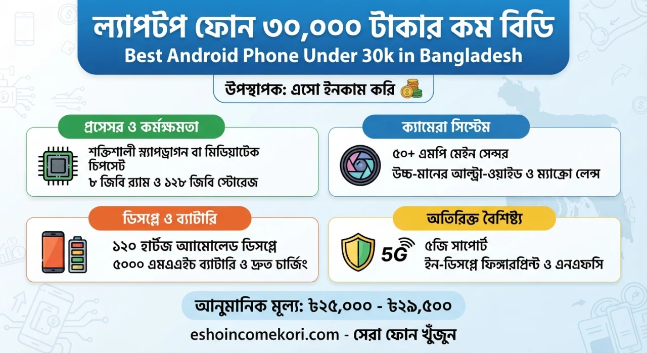  Best Android Phone Under 30k in Bangladesh