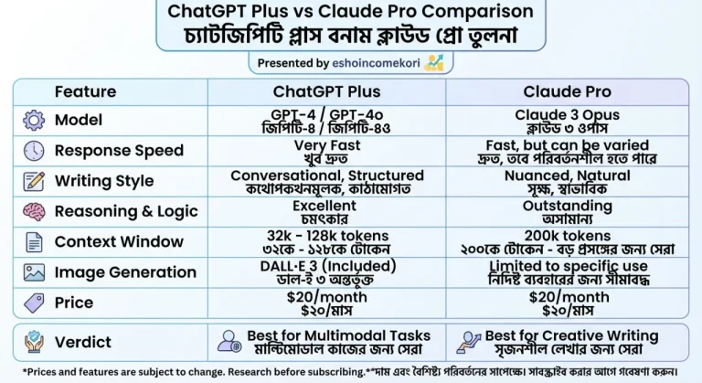 ChatGPT Plus vs Claude Pro Comparison