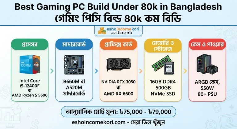  Best Gaming PC Build Under 80k in Bangladesh