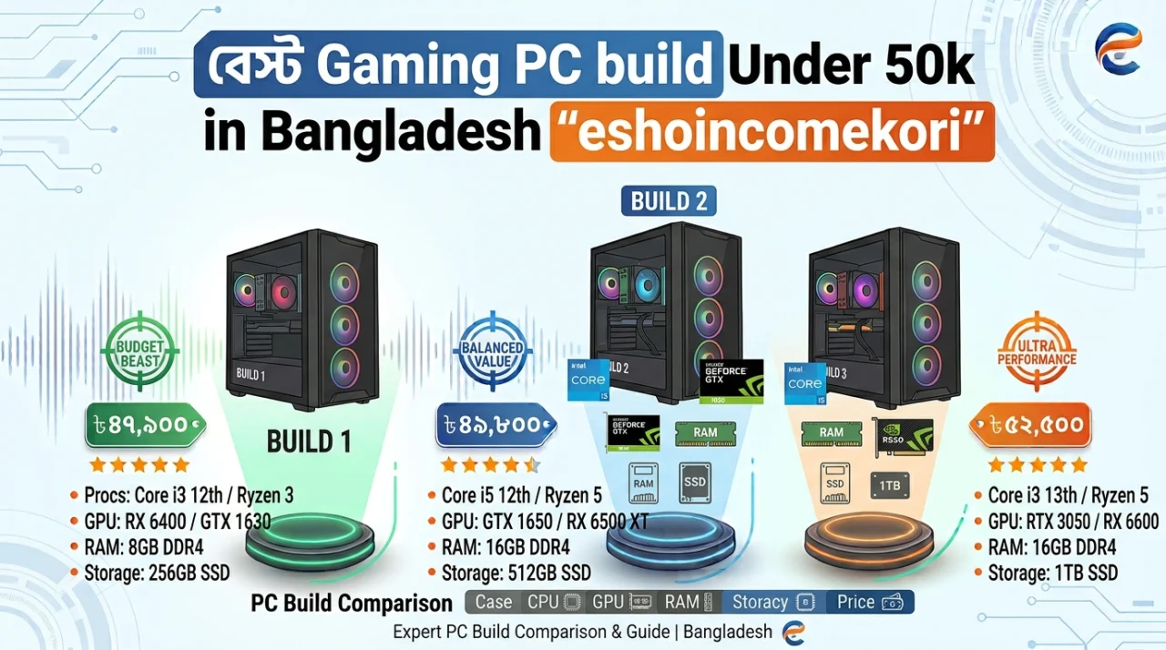 Best Gaming PC Under 50k in Bangladesh