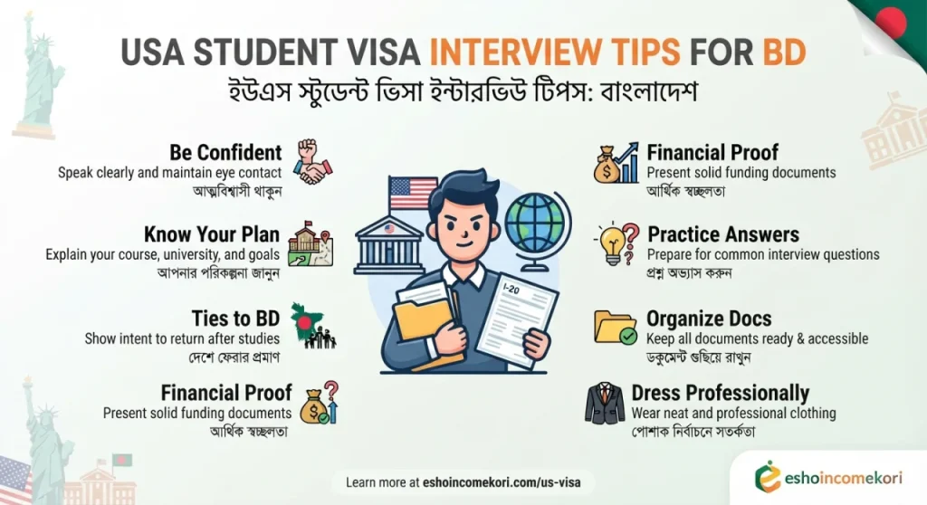 USA Student Visa Interview Tips for BD