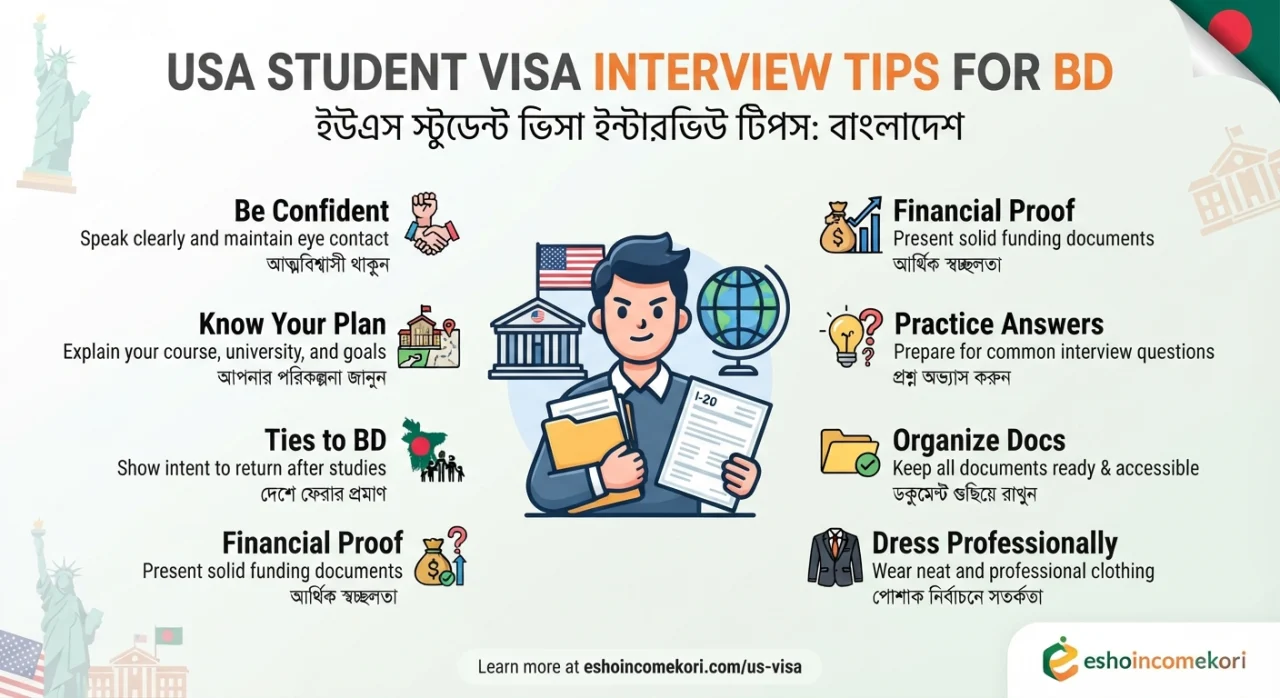 USA Student Visa Interview Tips for BD
