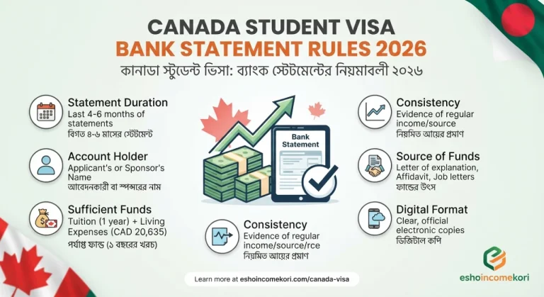 Canada Student Visa Bank Statement Rules 2026