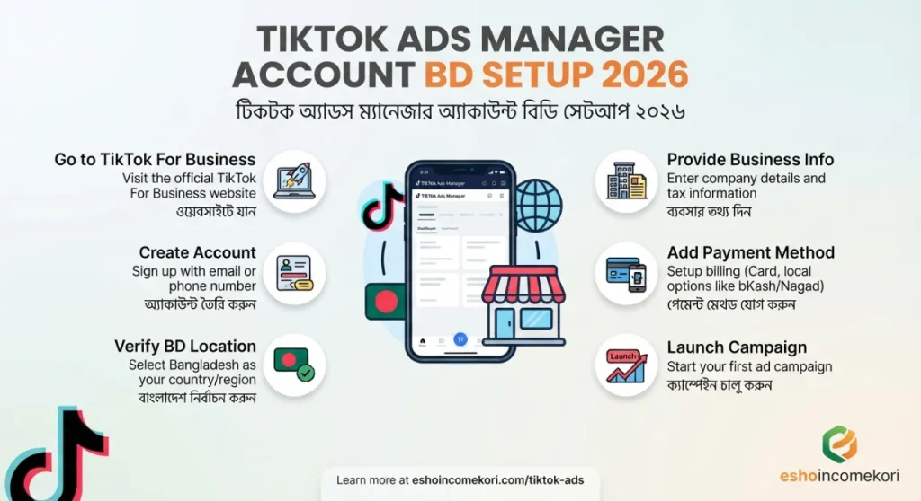 TikTok Ads Manager Account BD Setup 2026