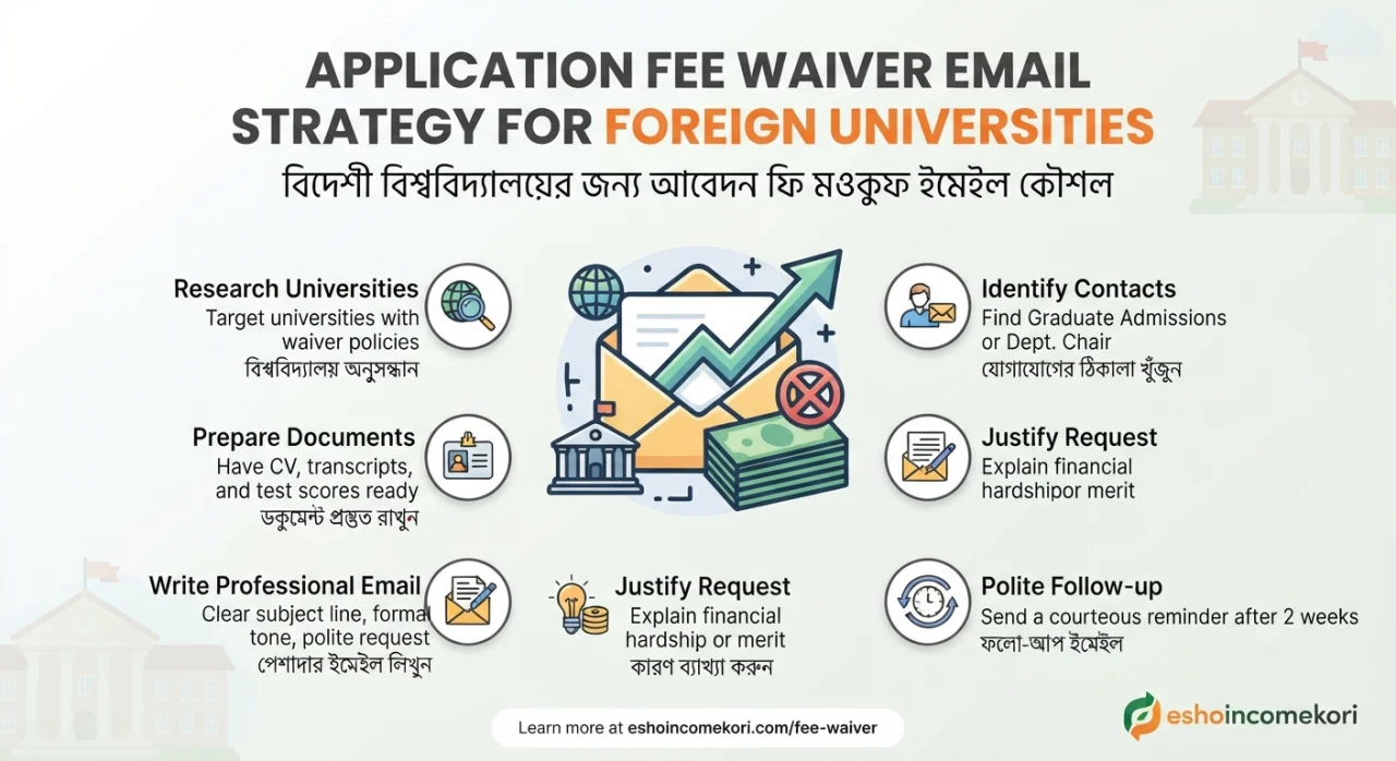 Application Fee Waiver Email Strategy for Foreign Universities