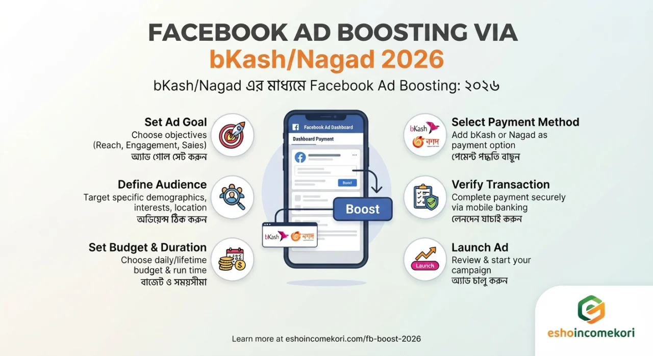 Facebook Ad Boosting via bKash/Nagad 2026