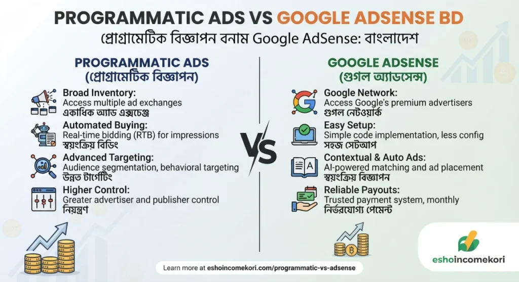 Programmatic Ads vs Google AdSense BD