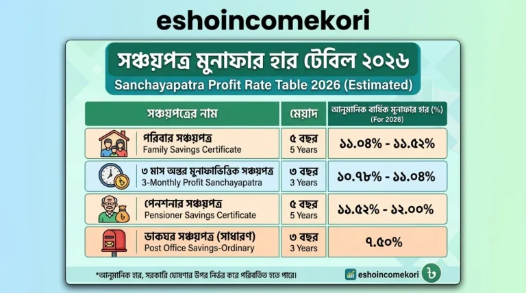 Sanchayapatra Profit Rate Table 2026