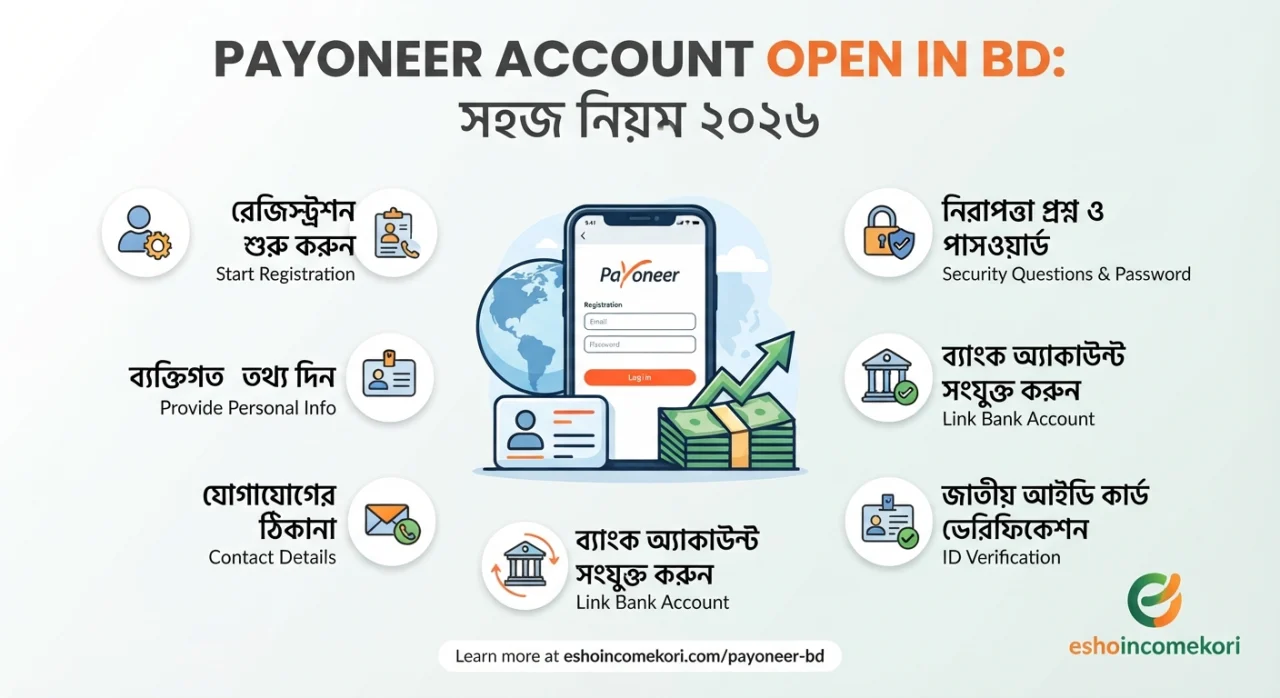 Payoneer Account Open in BD: সহজ নিয়ম 2026