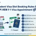USA Student Visa Slot Booking Rules BD 2026 – বাংলাদেশ থেকে F-1 Visa Appointment বুকিং গাইড