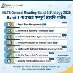 IELTS General Reading Band 8 Strategy 2026 – Band 8 পাওয়ার সম্পূর্ণ প্রস্তুতি গাইড
