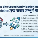 WordPress Site Speed Optimization Hacks 2026 – Website দ্রুত করার সম্পূর্ণ গাইড