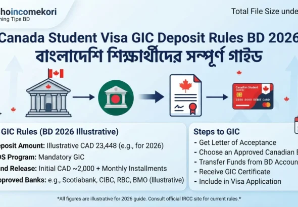 Canada Student Visa GIC Deposit Rules BD 2026 – বাংলাদেশি শিক্ষার্থীদের সম্পূর্ণ গাইড