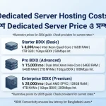 BDIX Dedicated Server Hosting Costs 2026 – বাংলাদেশে Dedicated Server Price ও সম্পূর্ণ গাইড