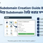 cPanel Subdomain Creation Guide BD 2026 – cPanel দিয়ে Subdomain তৈরি করার সম্পূর্ণ নিয়ম