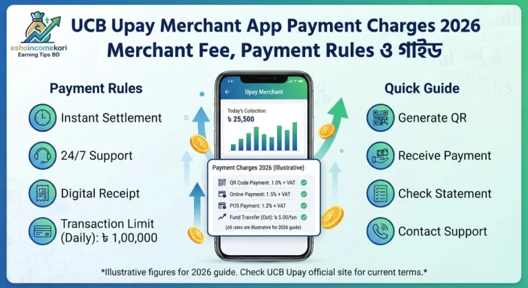 UCB Upay Merchant App Payment Charges 2026 – Merchant Fee, Payment Rules ও গাইড