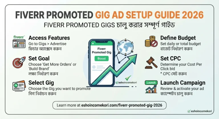 Fiverr Promoted Gig Ad Setup Guide 2026 – Fiverr Promoted Gigs চালু করার সম্পূর্ণ গাইড
