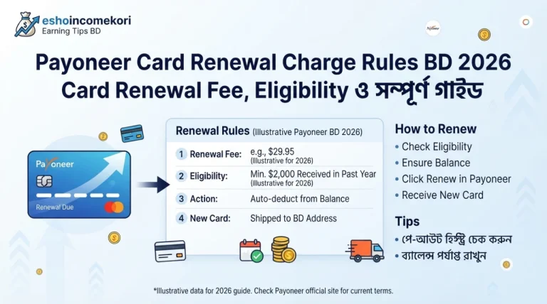 Payoneer Card Renewal Charge Rules BD 2026 – Card Renewal Fee, Eligibility ও সম্পূর্ণ গাইড
