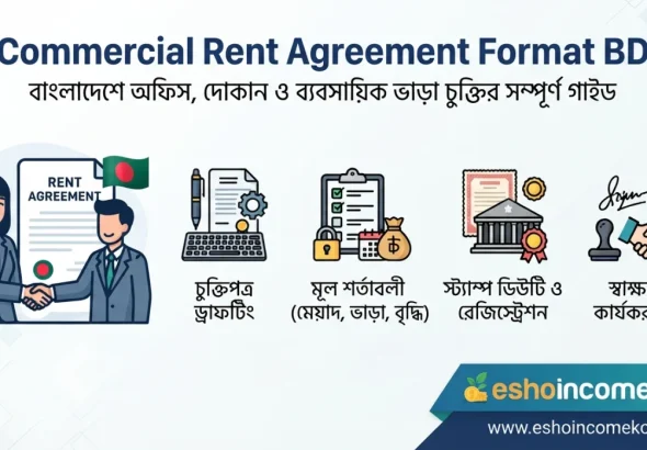 Commercial Rent Agreement Format BD: বাংলাদেশে অফিস, দোকান ও ব্যবসায়িক ভাড়া চুক্তির সম্পূর্ণ গাইড