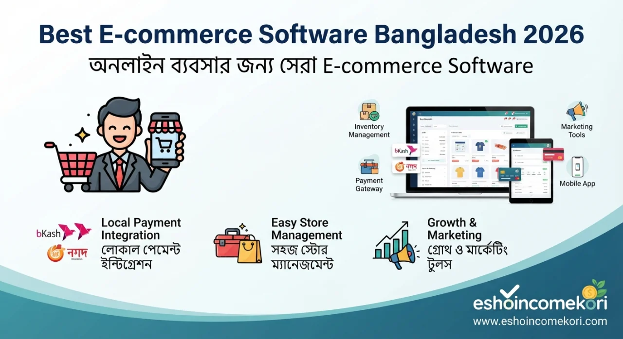 Best E-commerce Software Bangladesh 2026 – অনলাইন ব্যবসার জন্য সেরা E-commerce Software