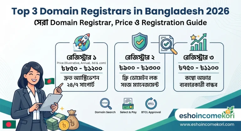 Top 3 Domain Registrars in Bangladesh 2026 – সেরা Domain Registrar, Price ও Registration Guide