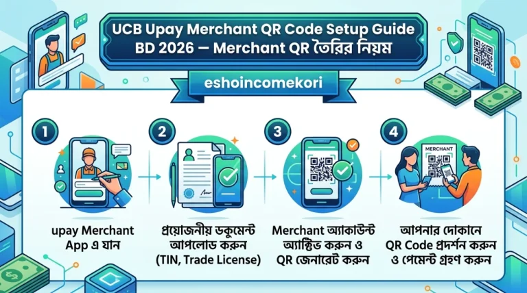UCB Upay Merchant QR Code Setup Guide BD 2026 – Merchant QR তৈরির নিয়ম